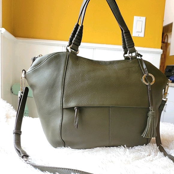 Sanctuary Handbags - Sanctuary Leather Satchel in Olive Green
